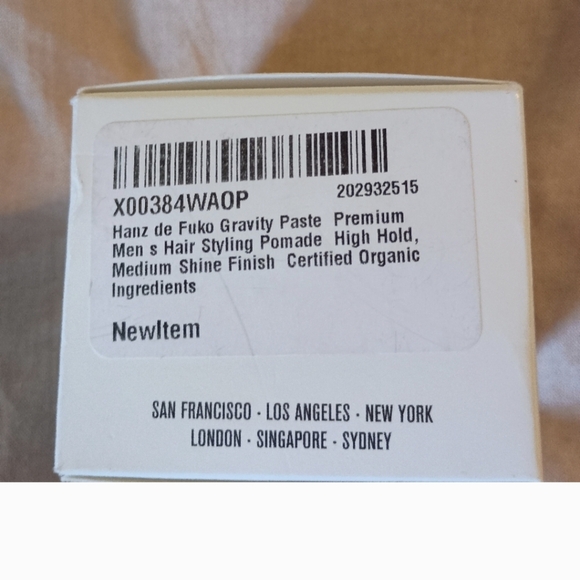 NWT Hanz De Fuko Gravity Paste (High Hold/Medium Shine) 2 oz - Picture 14 of 14